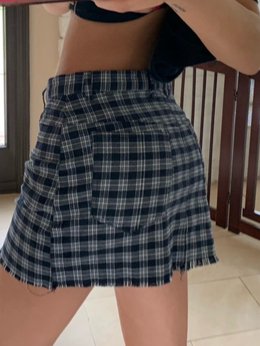 Brandy Melville Plaid Mini Skirt